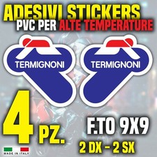 TERMIGNONI adesivi adesivo EXAUST SCARICO resistente alte temperature kit 4 pz