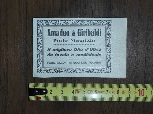 Antica pubblicità 1923 amedeo - 1923,