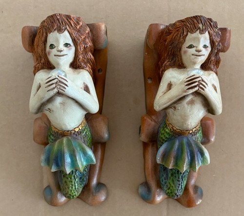 Coppia staffe sirena vintage - staffe,