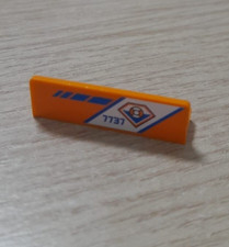 LEGO 30413pb012L Panel 1x4x1 Coast Guard Logo Blue '7737' Left Pattern 