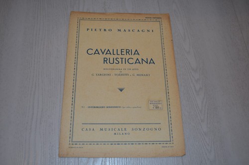 Mascagni intermezzo - mascagni,