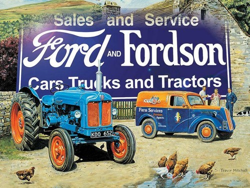 Mini metal sign ford and - metal,