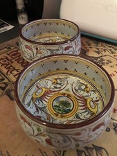 Ceramica Italiana : Faenza -  Due Splendide Coppette Della CACF