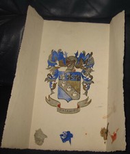 1890 Stemma familiare della famiglia Chiaramonti . Pittore Giovanni Chiaramonti.