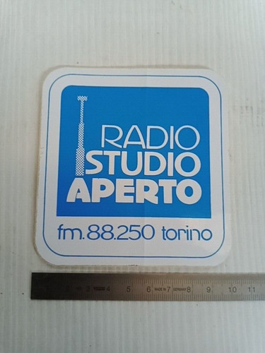 Adesivo vintage radio studio - vintage,