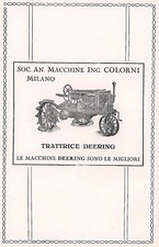 PUBBLICITA' 1928 DEERING
