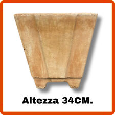 Vaso in cemento pietra fioriera da giardino esterno interno per piante fiori H34