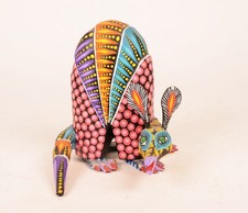Multi Wood Painted Armadillo
