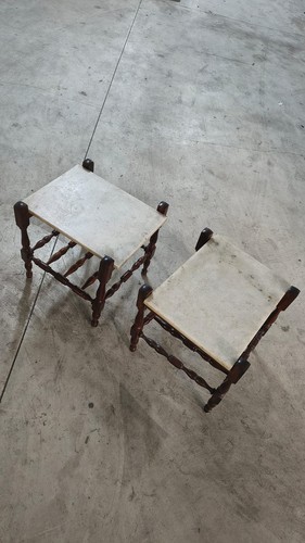 Tavolino comodino marmo legno - comodino,