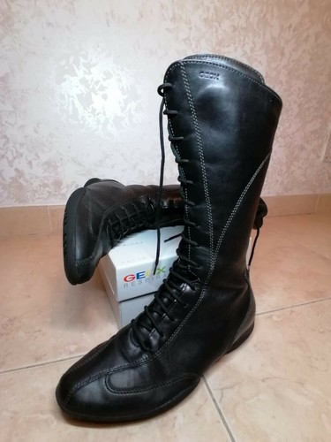 Stivali geox pelle neri - in,
