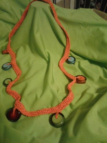 Collana lunga fatta mano - collana,