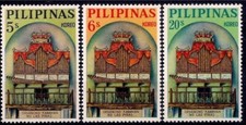Filippine 1964 Las Pinas bambù organo/strumenti musica set 3v MNH