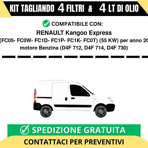 Tagliando per renault kangoo - tagliando,