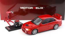 Elica motore 1:18 Mitsubishi Lancer EVO 4 IV Palma rossa 1999 con motore M84004