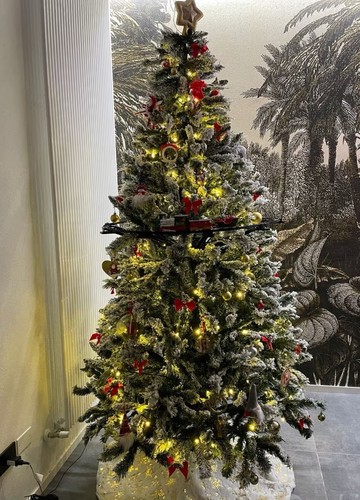 Albero natale innevato - di,