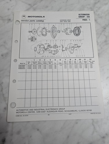 Motorola service repair - motorola, parts