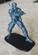 METAL GEAR SOLID SNAKE MODELLO 3D PRINT GRIGIO DA COLLEZIONE DETTAGLIATO 10Cm