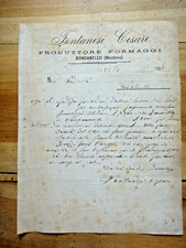 1908-FONTANESI CESARE Produttore Formaggi BONDANELLO Mantova-Lettera