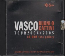 VASCO ROSSI - RARO CD ROM " BUONI O CATTIVI FOTO GALLERY TOUR 2004 / 2005 "