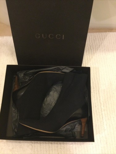 Gucci black pull leather - gucci,