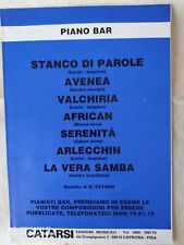 WALTER CATARSI "PIANO BAR" - FASCICOLO 7 SPARTITI - EDIZIONI MUSICALI CATARSI