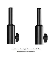 PROEL COPPIA adattatori (2pz) per casse FBT JOLLY 8  foro da 25mm   asta da 35mm