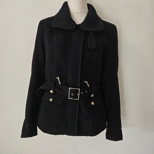 Giacca con cintura blu - , shelli