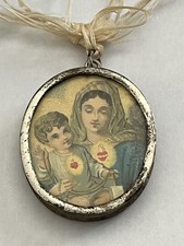 Antico Ciondolo Portafoto O Reliquia In Argento.Epoca 800