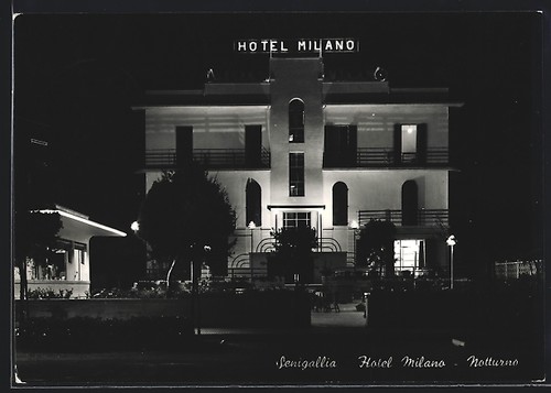 Cartolina senigallia hotel - cartolina, senigallia,