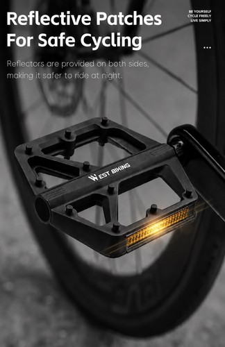 Pedali bici nylon leggero - pedali,