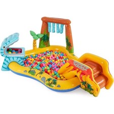 Intex 57444NP Piscina Gonfiabile Playground Dinosauri Multicolore