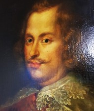 Napoli o Spagna 1600 Importante olio su tela Ritratto Nobile o Militare 130x110