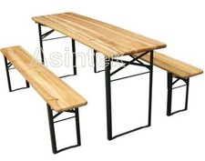 Set birreria tavolino e panche per giardino tavolo richiudibile in legno esterno