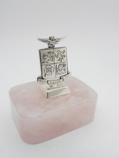 Aeronautica Militare Italiana :  Stemma in Argento 925 e Quarzo Rosa-Pietra Dura