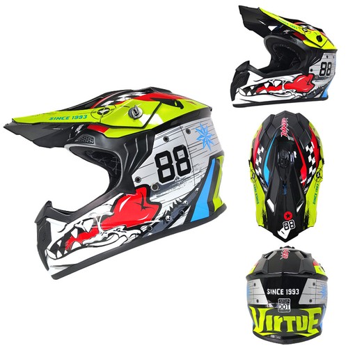 Casco omologato mini moto - omologato,