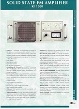 Broadcast Professional FM 1000 watt - 88-108 Mhz - FM Transmitter DB OUT 1000w