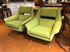 Coppia di Poltrone Gigi Radice per Minotti_Design Anni '50 - Restaurate