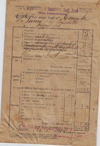 Busta porta assegni - assegni, tenente