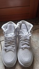 air jordan 1 mid alta bianca