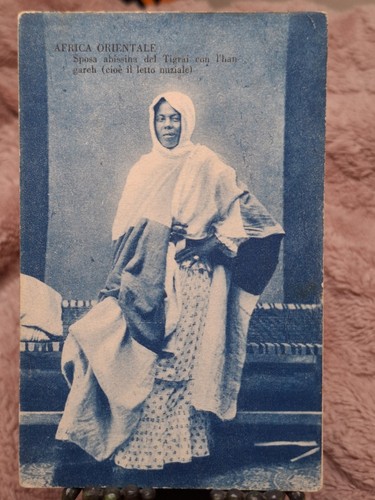 Cartolina epoca africa - cartolina,