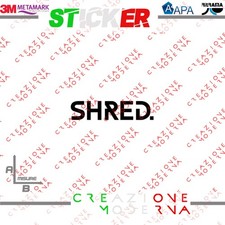 ADESIVO STICKER SHRED MISURE