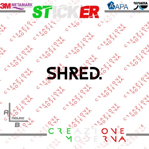 Adesivo sticker shred - adesivo,