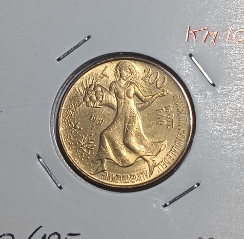 Italia 200 lire 1981 - 200, fao