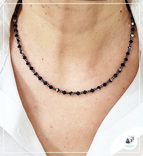 Collana donna cristalli