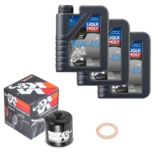 ölfilter set liqui moly - k&n,