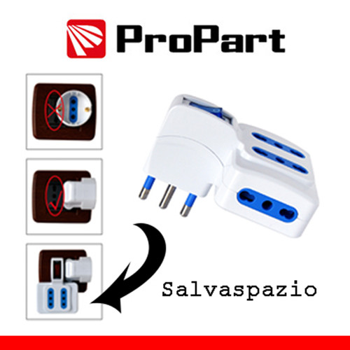Adattatore multipresa posti - multipresa,