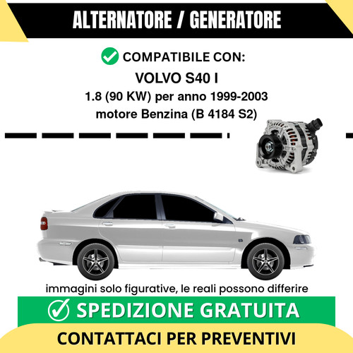 Alternatore volvo s40 8 90 - volvo, i