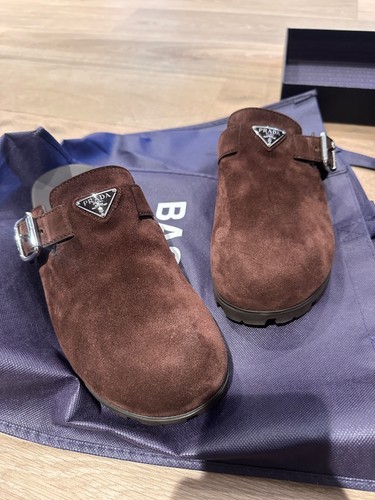 Prada mules marrone moro - prada,