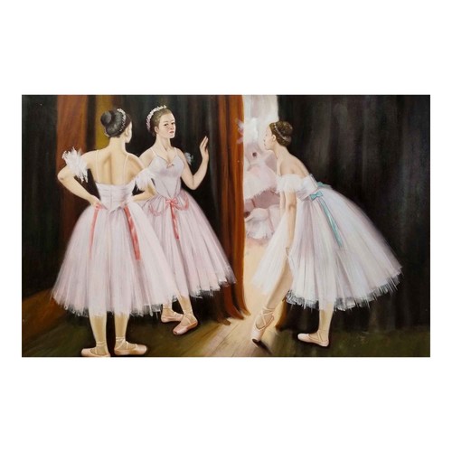 Quadro olio 90x60 ballerine - quadro,