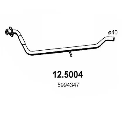 5004 asso tubo marmitta - 12.5004,